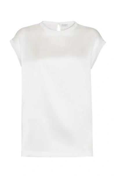 BRUNELLO CUCINELLI BRUNELLO CUCINELLI SATIN T-SHIRT