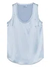 Brunello Cucinelli Crew Neck Vest In Blue