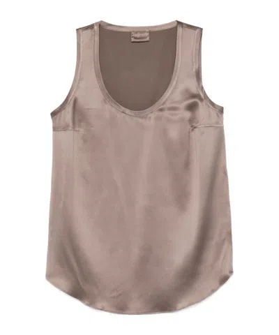 BRUNELLO CUCINELLI BRUNELLO CUCINELLI SCOOP-NECK SLEEVELESS TANK TOP
