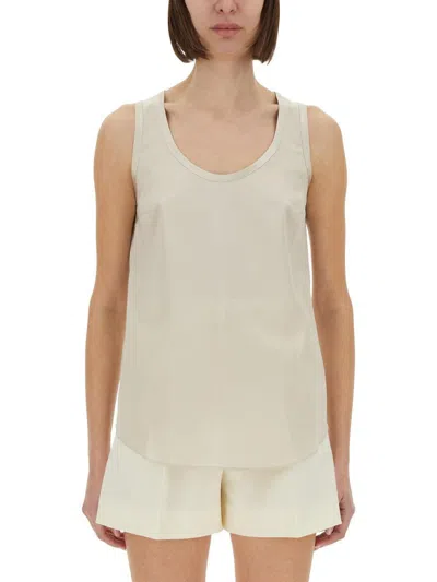 Brunello Cucinelli Women Satin Tops. In Beige