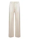 Brunello Cucinelli Wide-leg Trousers With Back Patch Pockets
