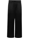 Brunello Cucinelli Satin Trousers In Black