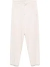 Brunello Cucinelli Satin Trousers In Neutrals