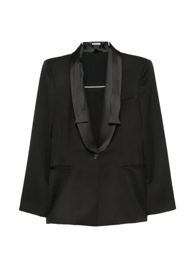 Brunello Cucinelli Satin-trim Shawl-lapel Jacket In Multi