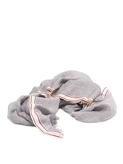 Brunello Cucinelli Scarf In Grigio