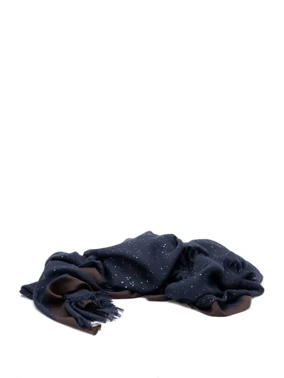 Brunello Cucinelli Scarf In Blue
