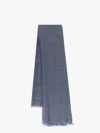 Brunello Cucinelli Cashmere And Silk Sparkling Scarf In Blue
