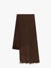 Brunello Cucinelli Diamond-yarn Sequinned Scarf In Brown