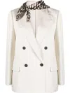 Brunello Cucinelli Double-breasted Blazer In Neutrals