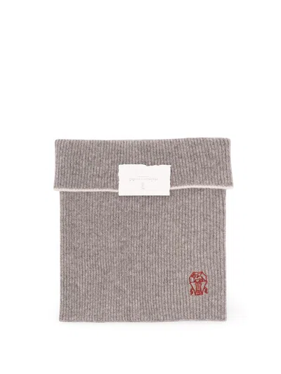 Brunello Cucinelli Scarf In Gray