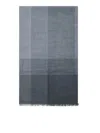 Brunello Cucinelli Silk-linen Scarf In Grey