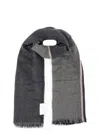 Brunello Cucinelli Men Cashmere And Silk Scarf In Grey