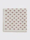 Brunello Cucinelli Silk Diamond-patterned Scarf In Neutral