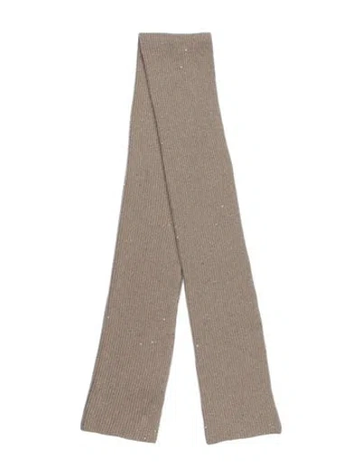 Pre-owned Brunello Cucinelli Scarf W/ Tags In Brown