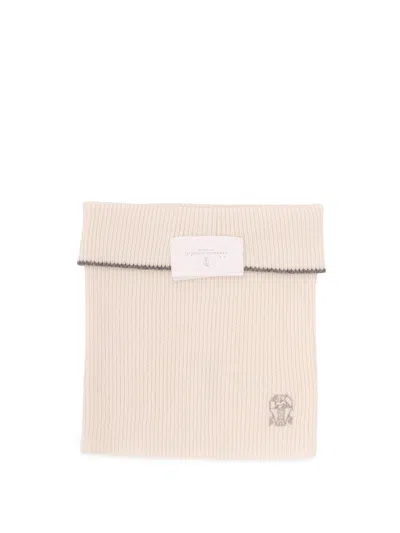 Brunello Cucinelli Scarf In White