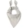 Brunello Cucinelli Scarf With Monili In Gray