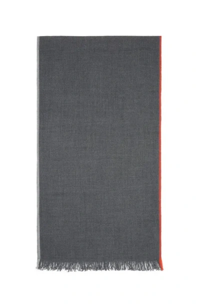 Brunello Cucinelli Scarf With Selvedge In Black