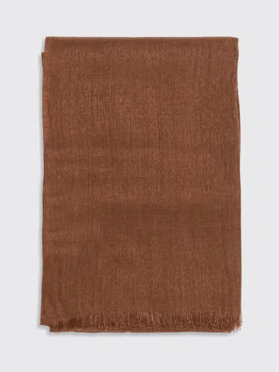 Brunello Cucinelli Scarf Woman  In Brown