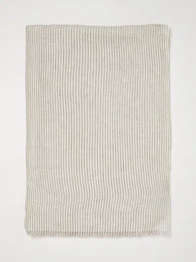 Brunello Cucinelli Scarf Woman In Neutral