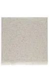 Brunello Cucinelli Fringed Cashmere-silk Scarf In Beige