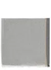 Brunello Cucinelli Scarfs In Gray