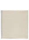 Brunello Cucinelli Cashmere And Wool Scarf In Neutral