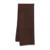 Brunello Cucinelli Diamond-yarn Sequinned Scarf In Brown