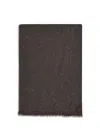 Brunello Cucinelli Sequins Scarf In Black