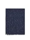 Brunello Cucinelli Sequins Scarf In Blue