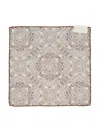Brunello Cucinelli Paisley-print Square Scarf In Beige