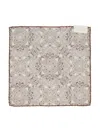 Brunello Cucinelli Paisley-print Square Scarf In Beige