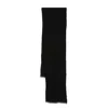 Brunello Cucinelli Ribbed-knit Cashmere Scarf In Black