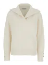 Brunello Cucinelli Long-sleeved Sweater In Neutral