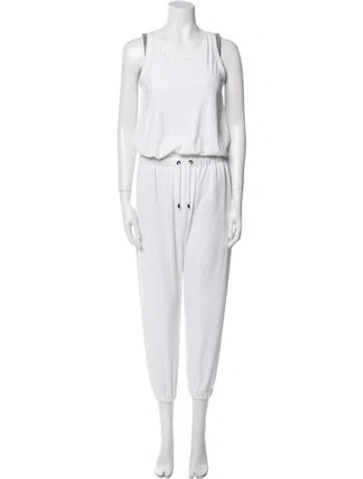Pre-owned Brunello Cucinelli Scoop Neck Jumpsuit In White