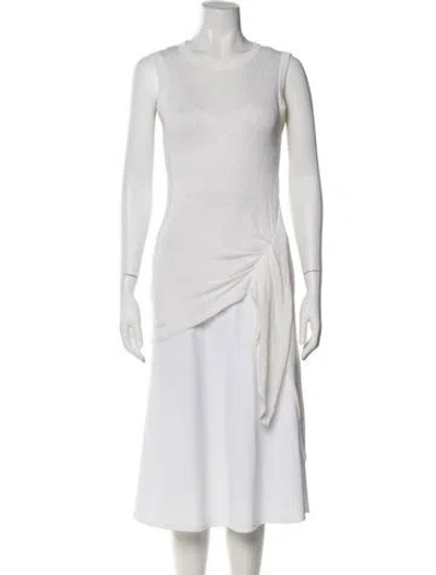 Pre-owned Brunello Cucinelli Scoop Neck Knee-length Dress