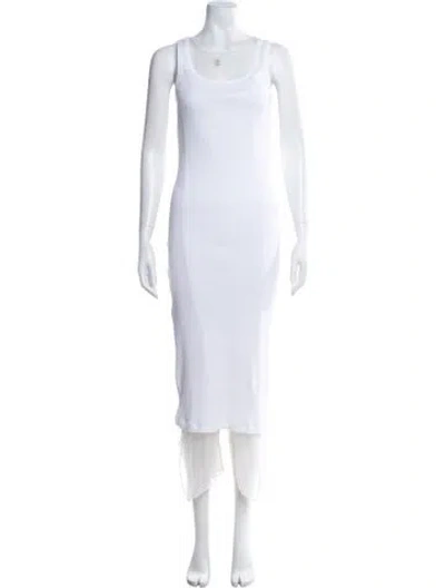 Pre-owned Brunello Cucinelli Scoop Neck Long Dress W/ Tags In Neutral