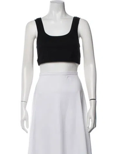 Pre-owned Brunello Cucinelli Scoop Neck Sleeveless Sports Bra In Black
