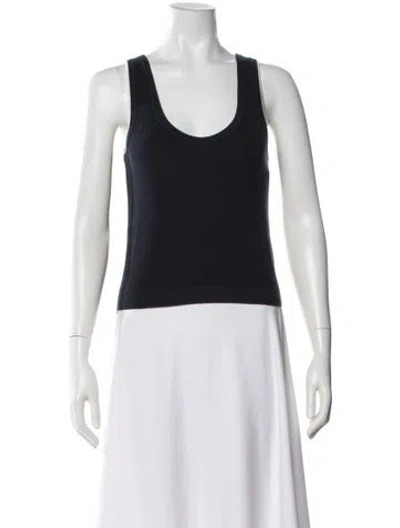 Pre-owned Brunello Cucinelli Scoop Neck Sleeveless Top In Gray