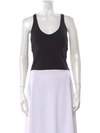 Pre-owned Brunello Cucinelli Scoop Neck Sleeveless Top W/ Tags In Black