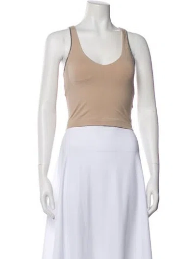 Pre-owned Brunello Cucinelli Scoop Neck Sleeveless Top In White