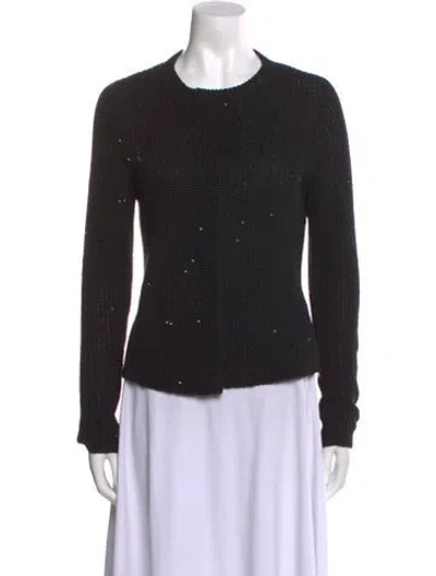 Pre-owned Brunello Cucinelli Scoop Neck Sweater In Black