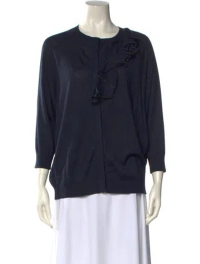 Pre-owned Brunello Cucinelli Scoop Neck Sweater In Blue