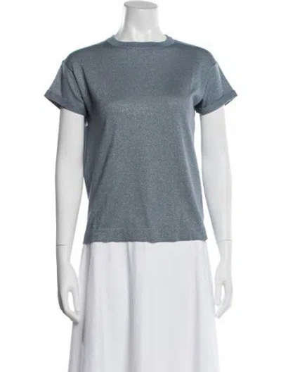 Pre-owned Brunello Cucinelli Scoop Neck Sweater In Blue