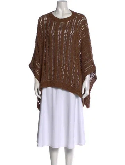 Pre-owned Brunello Cucinelli Scoop Neck Sweater In Brown