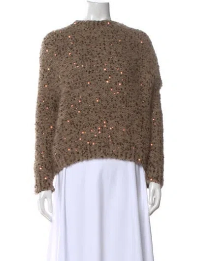 Pre-owned Brunello Cucinelli Scoop Neck Sweater In Brown