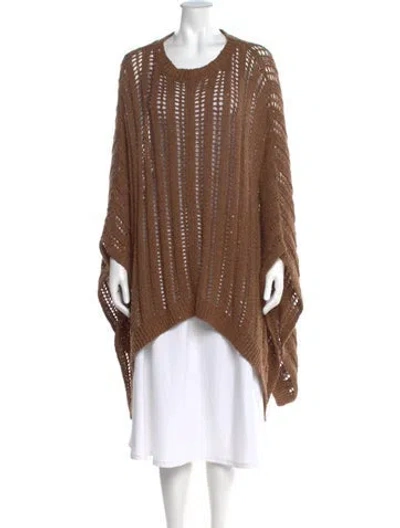 Pre-owned Brunello Cucinelli Scoop Neck Sweater In Brown