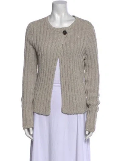 Pre-owned Brunello Cucinelli Scoop Neck Sweater In Gray