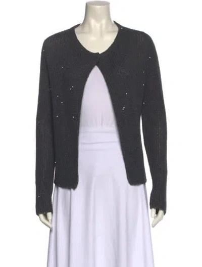 Pre-owned Brunello Cucinelli Scoop Neck Sweater In Gray