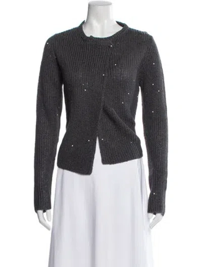Pre-owned Brunello Cucinelli Scoop Neck Sweater In Gray
