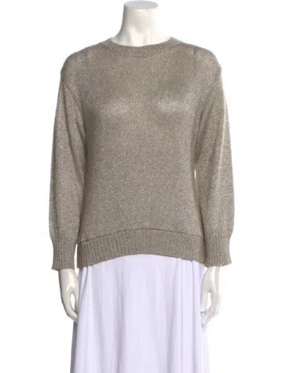Pre-owned Brunello Cucinelli Scoop Neck Sweater In Neutral